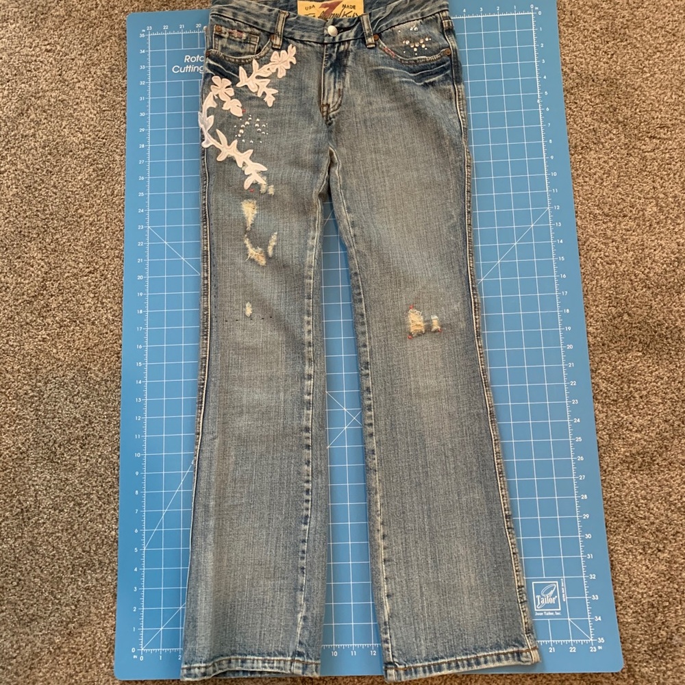 7 For All Man Kind Flower Jeans